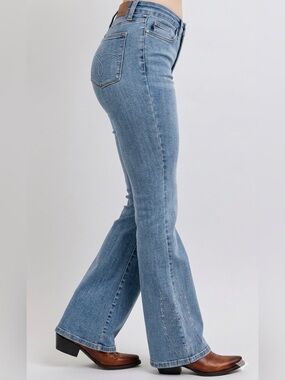 Judy Blue Western Embroidered High Waist Flare Jeans JB88606 - Size 15/32 NWT